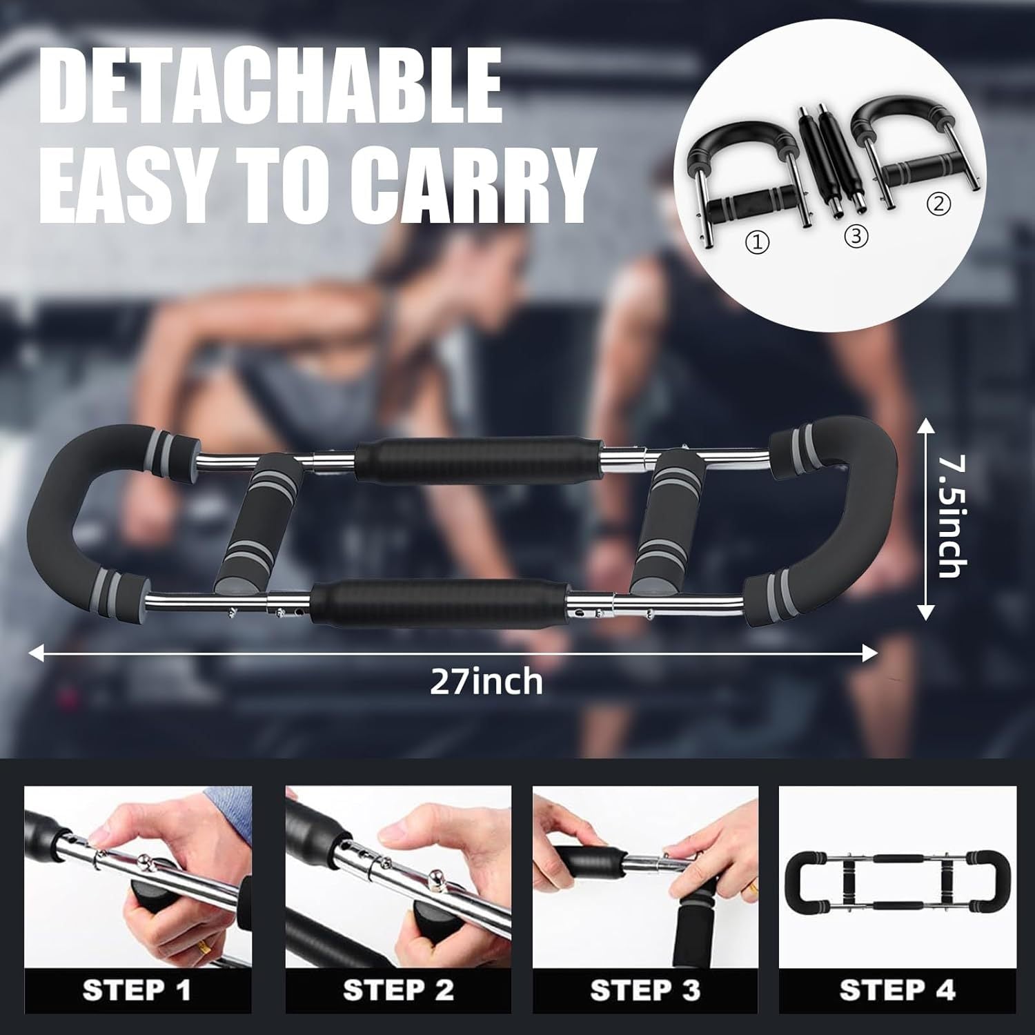 Adjustable Multi-Functional U-Shaped Device for Chest and Arm Training