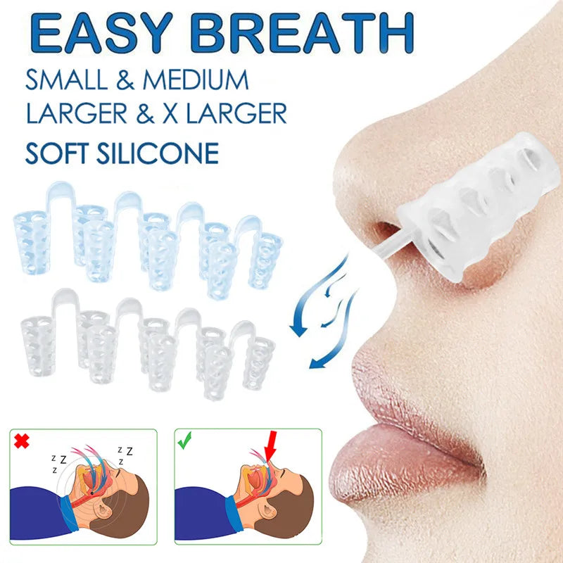 Anti-Snore Apnea Nose Clip for Breathe Support and Sleep