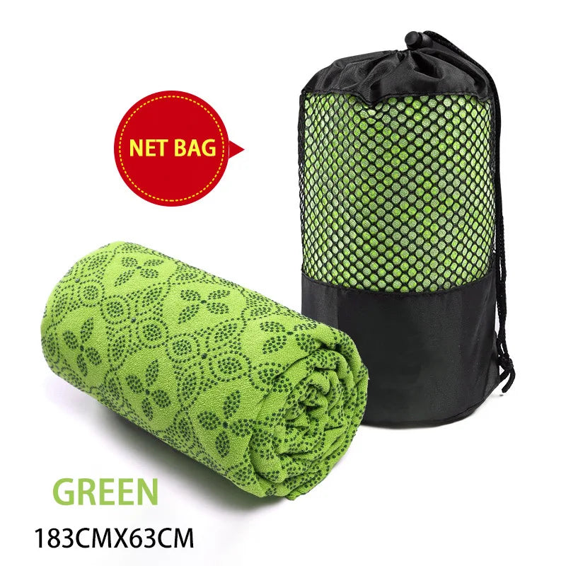 Non-Slip Hot Yoga Towel and Pilates Mat for Fitness