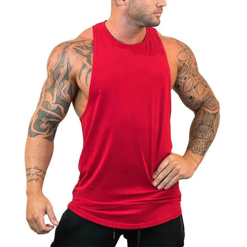 Men's Workout Fitness Comfortable Sleeveless T-Shirt Sports Running Breathable