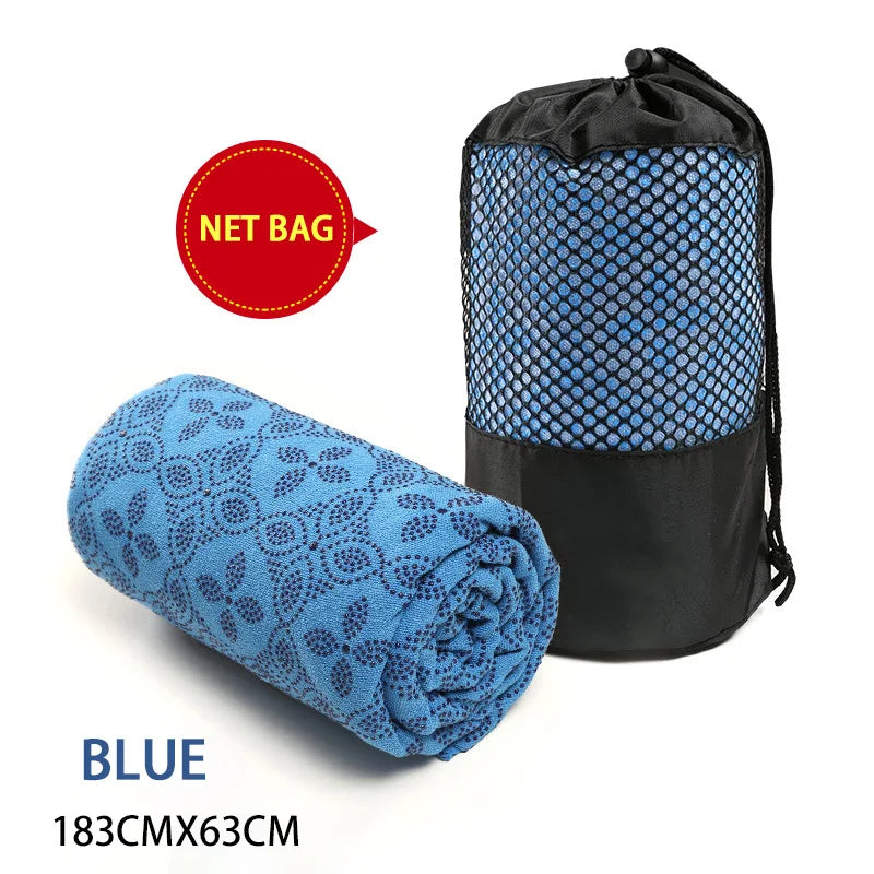Non-Slip Hot Yoga Towel and Pilates Mat for Fitness