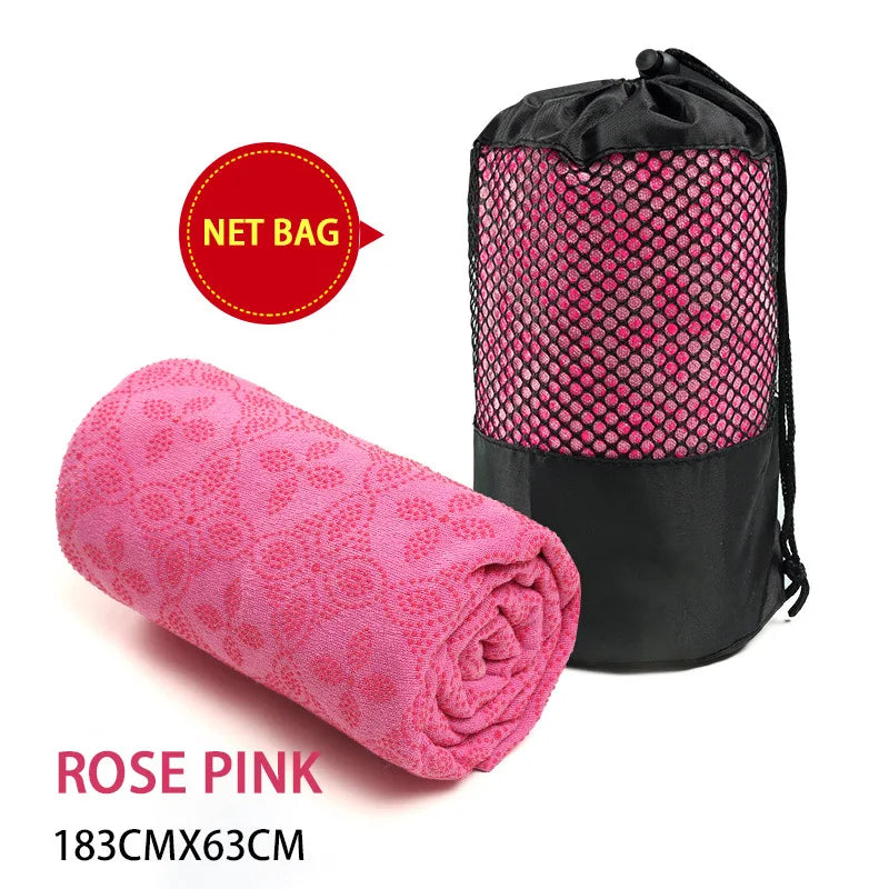Non-Slip Hot Yoga Towel and Pilates Mat for Fitness