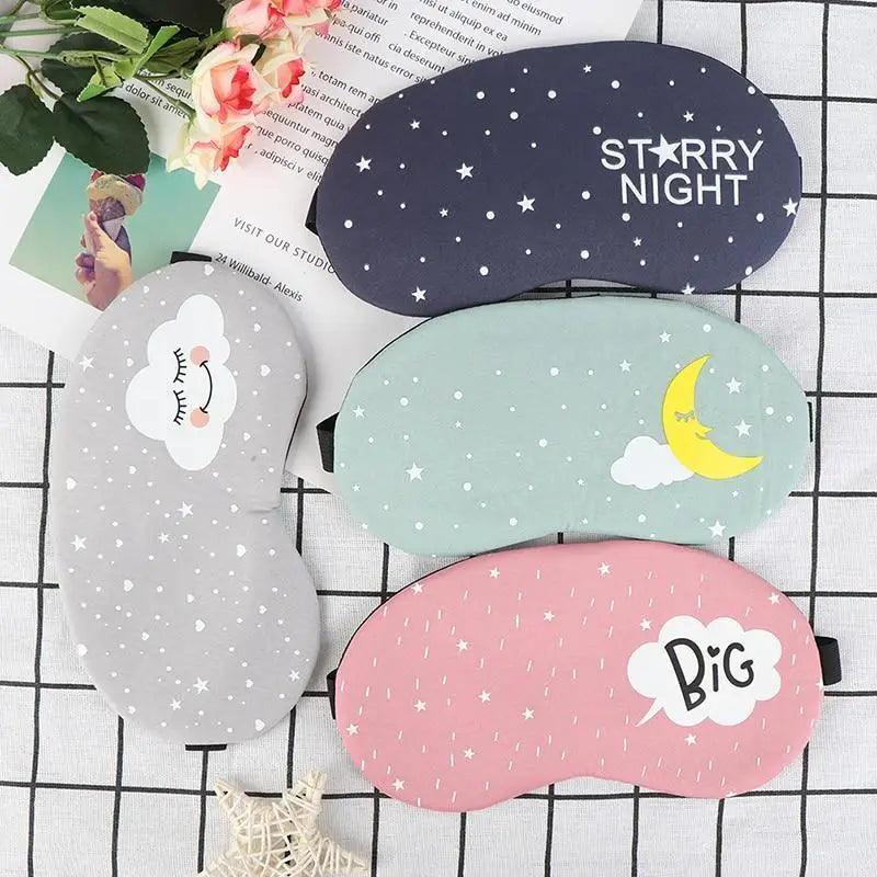 Kids Colorful Cartoon Sleep Mask for Comfortable Travel and Rest