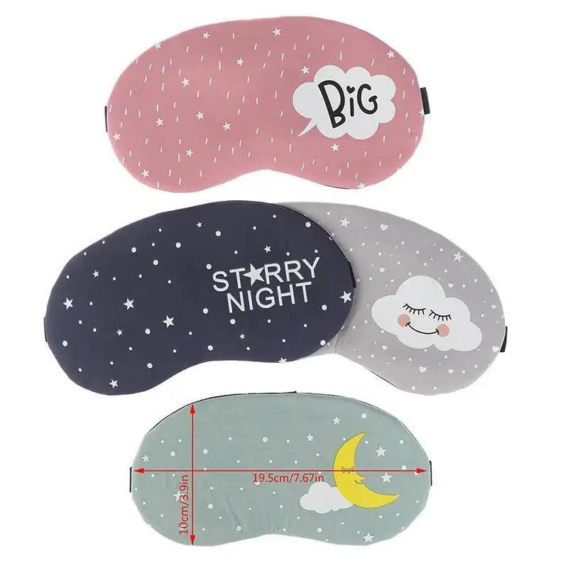Kids Colorful Cartoon Sleep Mask for Comfortable Travel and Rest