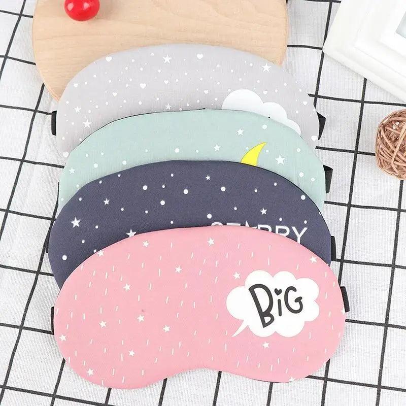 Kids Colorful Cartoon Sleep Mask for Comfortable Travel and Rest