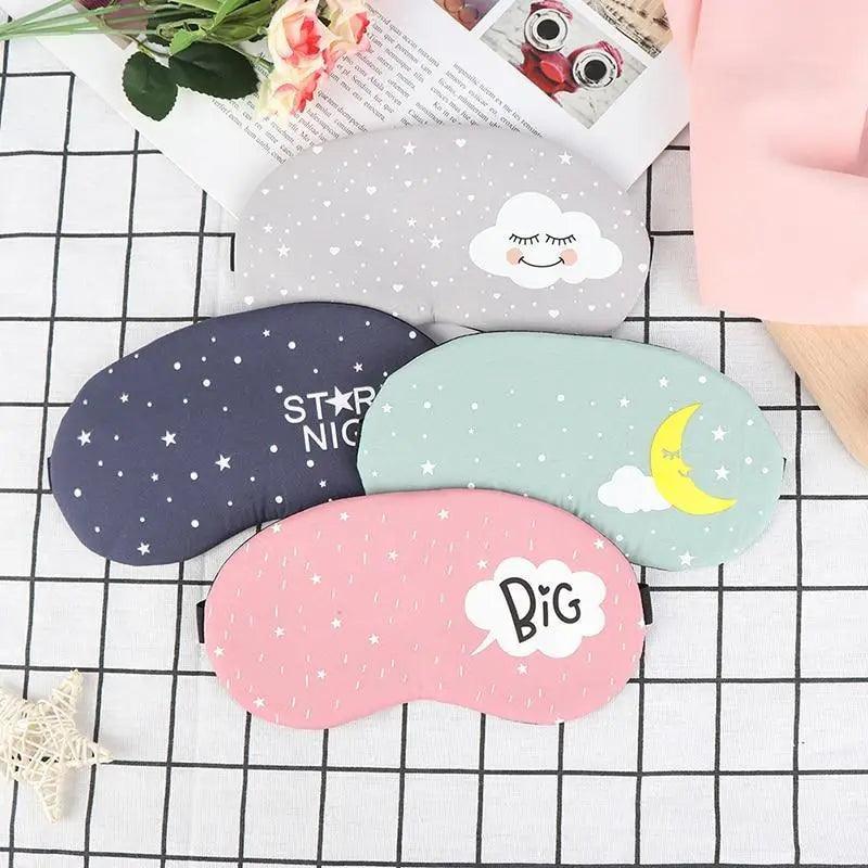 Kids Colorful Cartoon Sleep Mask for Comfortable Travel and Rest