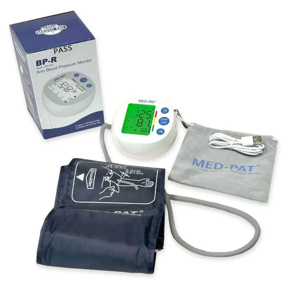 Med-Pat BP-R Automatic Digital Round Blood Pressure Monitor, FDA Cleared