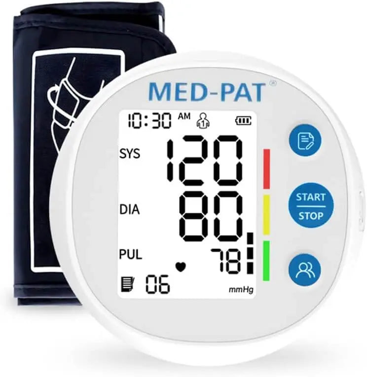 Med-Pat BP-R Automatic Digital Round Blood Pressure Monitor, FDA Cleared