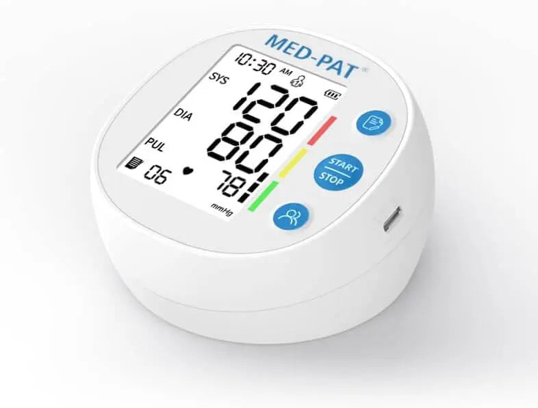 Med-Pat BP-R Automatic Digital Round Blood Pressure Monitor, FDA Cleared